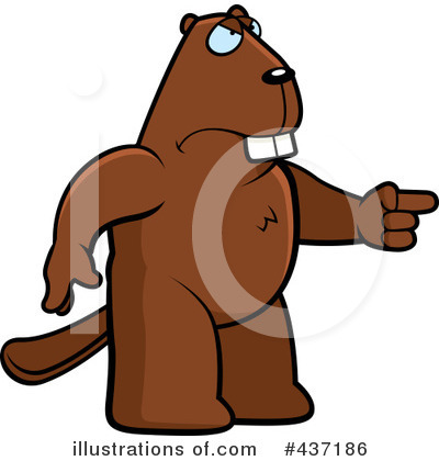 Royalty-Free (RF) Beaver Clipart Illustration by Cory Thoman - Stock Sample #437186