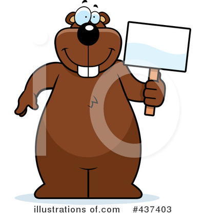 Royalty-Free (RF) Beaver Clipart Illustration by Cory Thoman - Stock Sample #437403