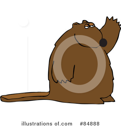 Royalty-Free (RF) Beaver Clipart Illustration by djart - Stock Sample #84888