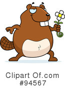 Beaver Clipart #94567 by Cory Thoman