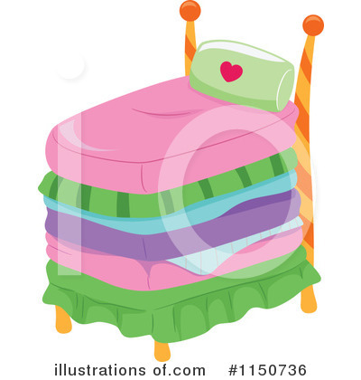 Royalty-Free (RF) Bed Clipart Illustration by BNP Design Studio - Stock Sample #1150736