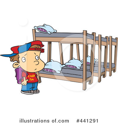 Royalty-Free (RF) Bed Clipart Illustration by toonaday - Stock Sample #441291