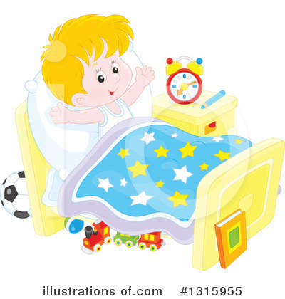 Royalty-Free (RF) Bed Time Clipart Illustration by Alex Bannykh - Stock Sample #1315955