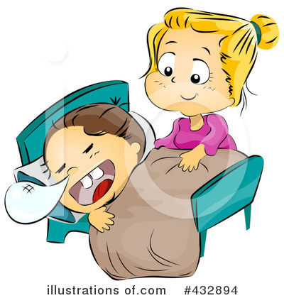 Royalty-Free (RF) Bed Time Clipart Illustration by BNP Design Studio - Stock Sample #432894