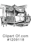 Bedroom Clipart #1209118 by Prawny Vintage