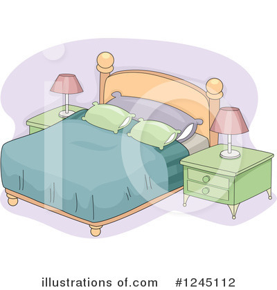 Royalty-Free (RF) Bedroom Clipart Illustration by BNP Design Studio - Stock Sample #1245112