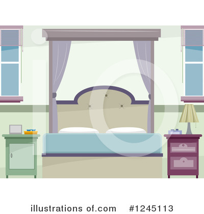 Royalty-Free (RF) Bedroom Clipart Illustration by BNP Design Studio - Stock Sample #1245113