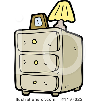 Royalty-Free (RF) Bedroom Dresser Clipart Illustration by lineartestpilot - Stock Sample #1197622