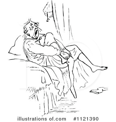 Royalty-Free (RF) Bedtime Clipart Illustration by Prawny Vintage - Stock Sample #1121390