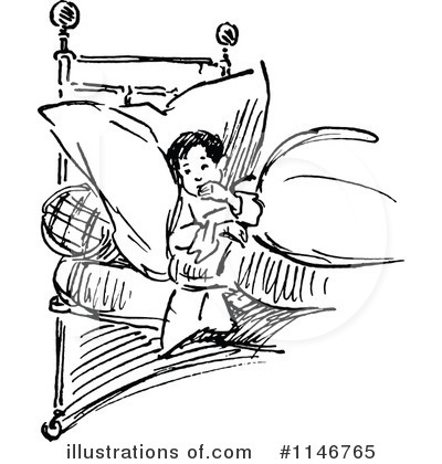 Royalty-Free (RF) Bedtime Clipart Illustration by Prawny Vintage - Stock Sample #1146765