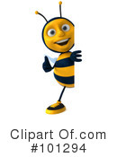 Bee Character Clipart #101294 by Julos