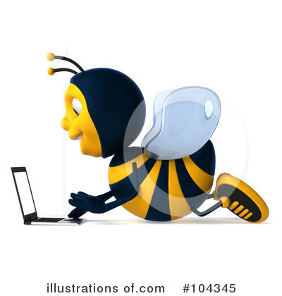 Bee Character Clipart #104345 by Julos