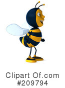 Bee Character Clipart #209794 by Julos