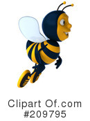 Bee Character Clipart #209795 by Julos
