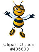 Bee Character Clipart #436890 by Julos