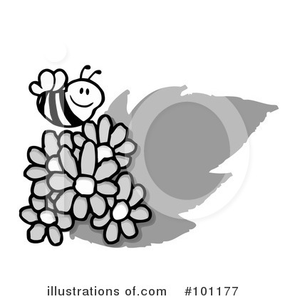 Royalty-Free (RF) Bee Clipart Illustration by Hit Toon - Stock Sample #101177