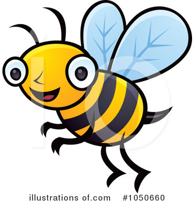 Royalty-Free (RF) Bee Clipart Illustration by John Schwegel - Stock Sample #1050660