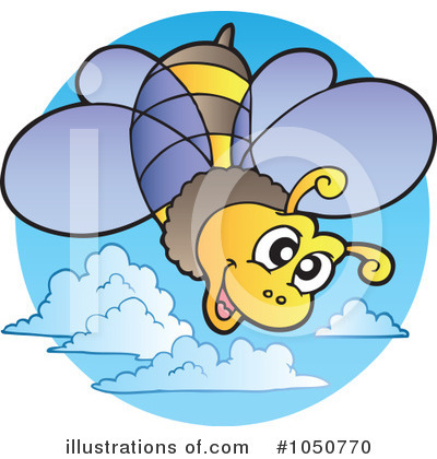 Royalty-Free (RF) Bee Clipart Illustration by visekart - Stock Sample #1050770