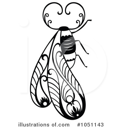 Royalty-Free (RF) Bee Clipart Illustration by Cherie Reve - Stock Sample #1051143
