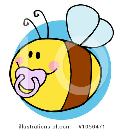Royalty-Free (RF) Bee Clipart Illustration by Hit Toon - Stock Sample #1056471