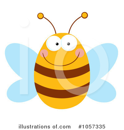 Royalty-Free (RF) Bee Clipart Illustration by Hit Toon - Stock Sample #1057335