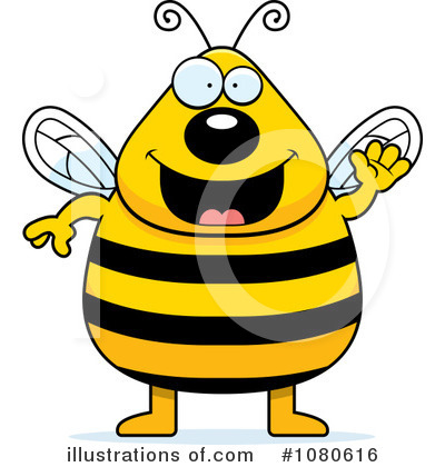 Royalty-Free (RF) Bee Clipart Illustration by Cory Thoman - Stock Sample #1080616