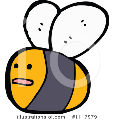 Royalty-Free (RF) Bee Clipart Illustration by lineartestpilot - Stock Sample #1117979