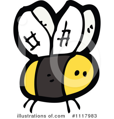 Royalty-Free (RF) Bee Clipart Illustration by lineartestpilot - Stock Sample #1117983
