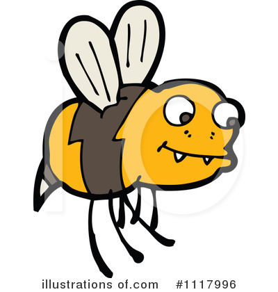 Royalty-Free (RF) Bee Clipart Illustration by lineartestpilot - Stock Sample #1117996