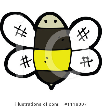 Royalty-Free (RF) Bee Clipart Illustration by lineartestpilot - Stock Sample #1118007