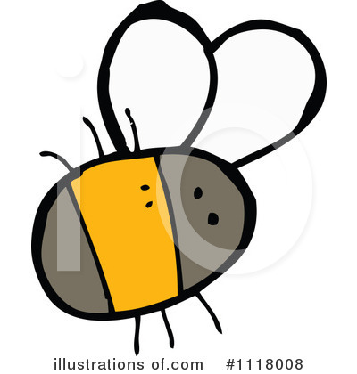 Royalty-Free (RF) Bee Clipart Illustration by lineartestpilot - Stock Sample #1118008