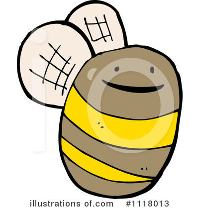 Royalty-Free (RF) Bee Clipart Illustration by lineartestpilot - Stock Sample #1118013