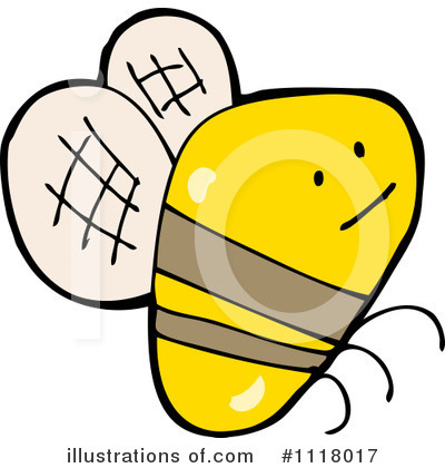 Royalty-Free (RF) Bee Clipart Illustration by lineartestpilot - Stock Sample #1118017