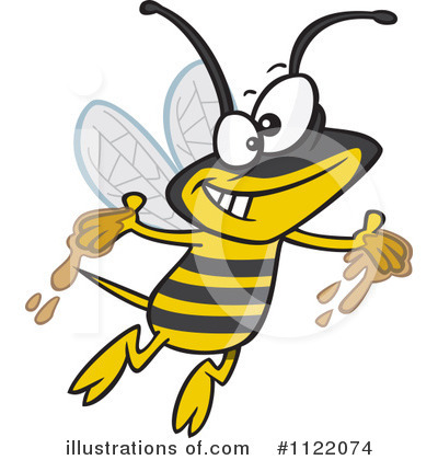 Bees Clipart #1122074 by toonaday