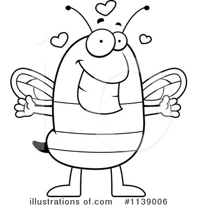 Royalty-Free (RF) Bee Clipart Illustration by Cory Thoman - Stock Sample #1139006
