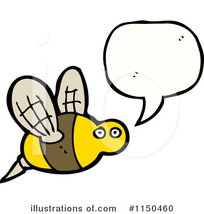 Royalty-Free (RF) Bee Clipart Illustration by lineartestpilot - Stock Sample #1150460