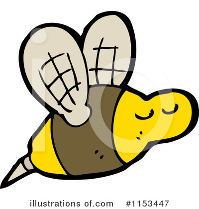Royalty-Free (RF) Bee Clipart Illustration by lineartestpilot - Stock Sample #1153447