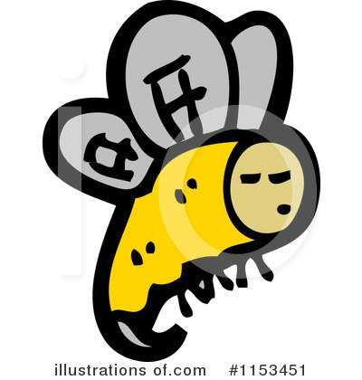 Royalty-Free (RF) Bee Clipart Illustration by lineartestpilot - Stock Sample #1153451