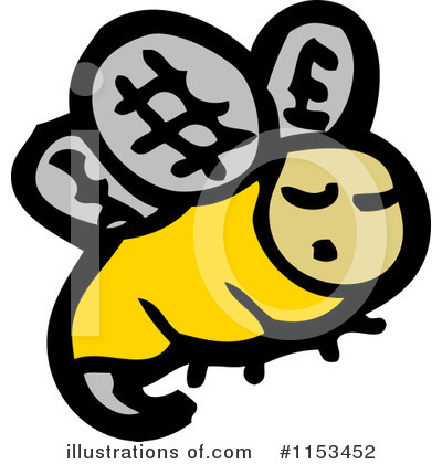 Royalty-Free (RF) Bee Clipart Illustration by lineartestpilot - Stock Sample #1153452