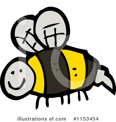 Royalty-Free (RF) Bee Clipart Illustration by lineartestpilot - Stock Sample #1153454