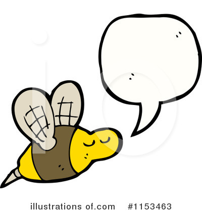 Royalty-Free (RF) Bee Clipart Illustration by lineartestpilot - Stock Sample #1153463