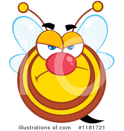 Bee Clipart #1181721 by Hit Toon