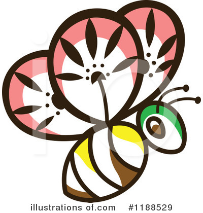 Royalty-Free (RF) Bee Clipart Illustration by Cherie Reve - Stock Sample #1188529