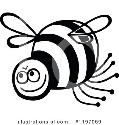 Royalty-Free (RF) Bee Clipart Illustration by Prawny - Stock Sample #1197069