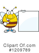 Bee Clipart #1209789 by Hit Toon