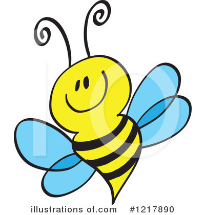 Bumble Bee Clipart #1217890 by Zooco