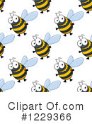 Bee Clipart #1229366 by Vector Tradition SM