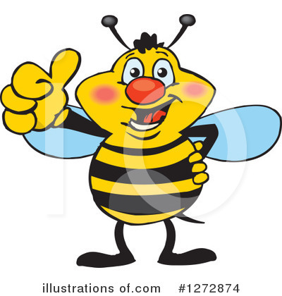 Royalty-Free (RF) Bee Clipart Illustration by Dennis Holmes Designs - Stock Sample #1272874
