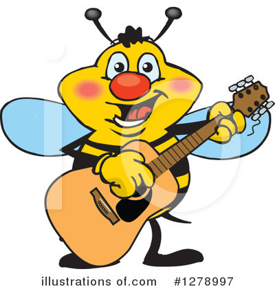Bees Clipart #1278997 by Dennis Holmes Designs