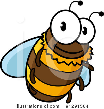 Bees Clipart #1291584 by Vector Tradition SM